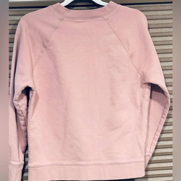J. Crew Pink Love Crew Neck Sweatshirt Women’s Sz S - Picture 2 of 6